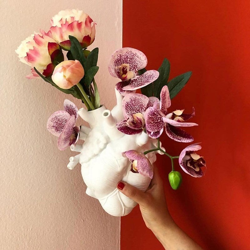 Florero con forma de flor, maceta estilo nórdico, jarrones de arte, escultura, maceta de escritorio para decoración del hogar, adornos, regalos
