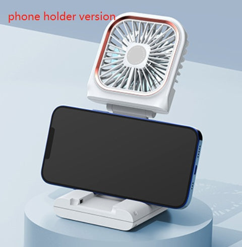 Ventilador de cuello portátil manos libres - Banda colgante recargable por USB, doble ventilador de refrigeración, mini enfriador de aire, ventilador de verano plegable y portátil