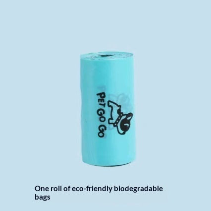 Recogedor de excrementos de perro portátil y ligero con dispensador de bolsas de basura incorporado, pala de ocho garras para recoger excrementos de mascotas, productos para mascotas