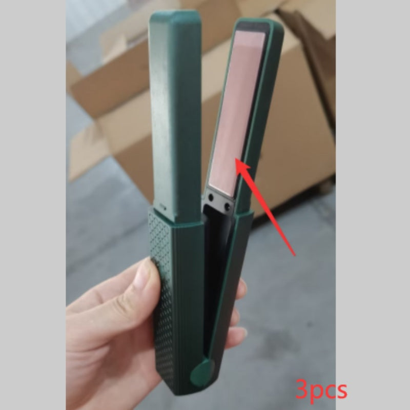 Plancha de pelo inalámbrica USB, mini rizador de cerámica, 3 temperaturas constantes, plancha plana portátil para viajes