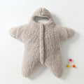 Saco de Dormir de Terciopelo de Cordero para Bebé Estrella de Mar, Cómodo para Recién Nacido, Masculino y Femenino, para Salidas, Edredón de Invierno, Acolchado de Algodón Grueso