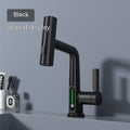 Grifo extensible con pantalla digital inteligente para lavabo, rotación con pantalla digital de temperatura