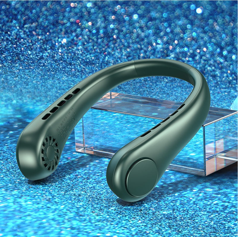 Nuevo Mini Ventilador de Cuello Portátil Sin Aspas, Ventilador de Cuello Colgante Recargable, Mini Refrigerador de Aire, Ventiladores Deportivos de Verano