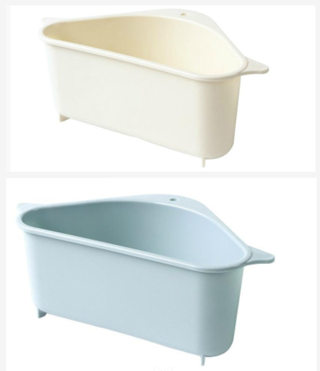Estante de almacenamiento triangular multiusos para fregadero de cocina, estante de drenaje de esponjas para lavar platos