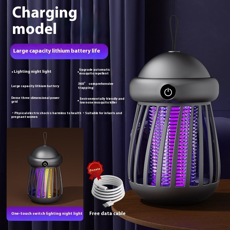 Lámpara antimosquitos, repelente de insectos, menos radiación, trampa para insectos eléctrica silenciosa, carga USB, repelente antimosquitos para exteriores