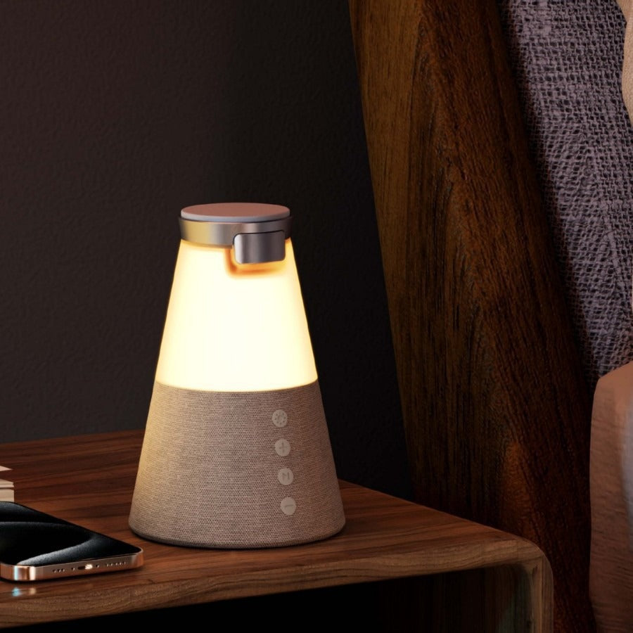 Luz nocturna, altavoz Bluetooth y cargador magnético inalámbrico 3 en 1
