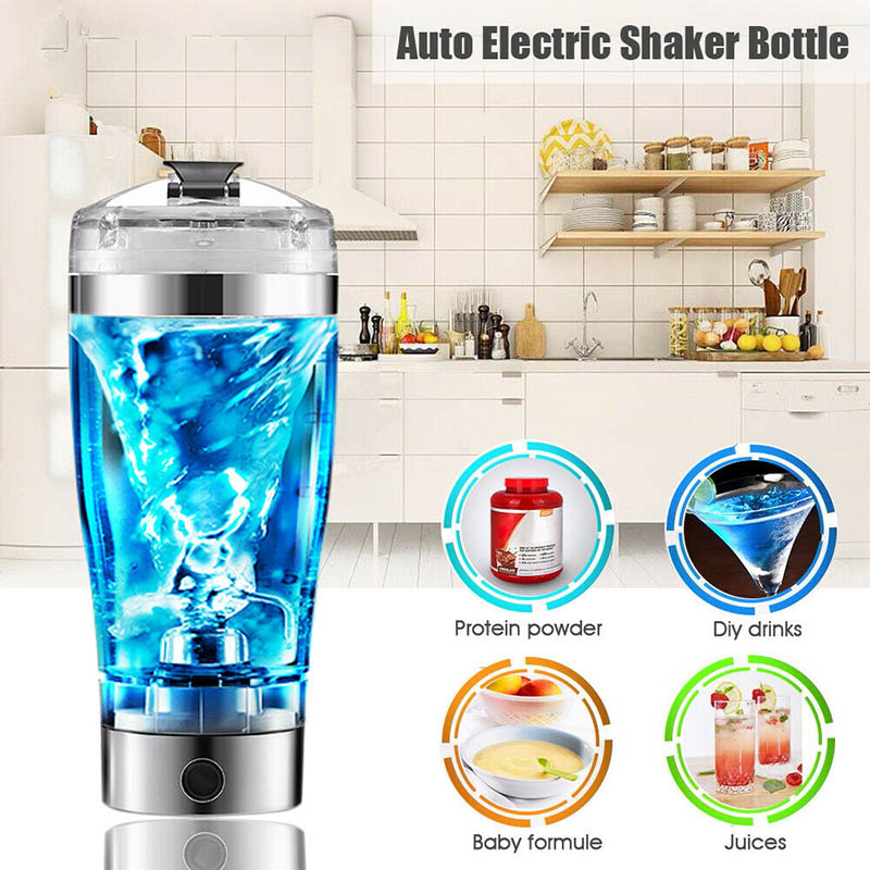 Mezclador eléctrico de batidos de proteínas USB, botella agitadora de leche y café, hervidor, deportes y fitness, taza agitadora eléctrica recargable