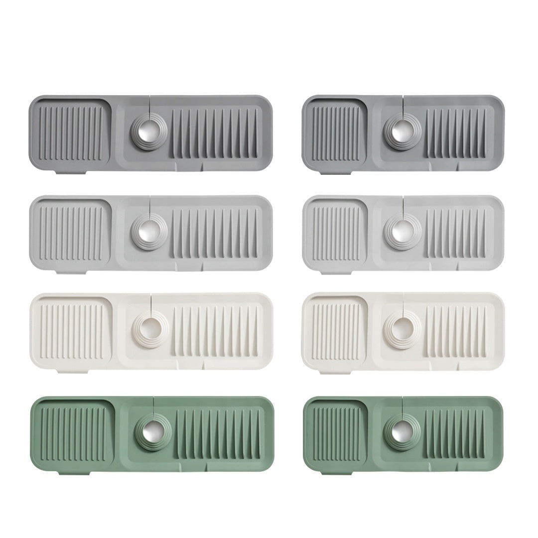 Almohadilla de silicona para grifo, accesorios de cocina, alfombrilla de baño, almohadilla de drenaje antisalpicaduras, engrosamiento impermeable de la base del grifo