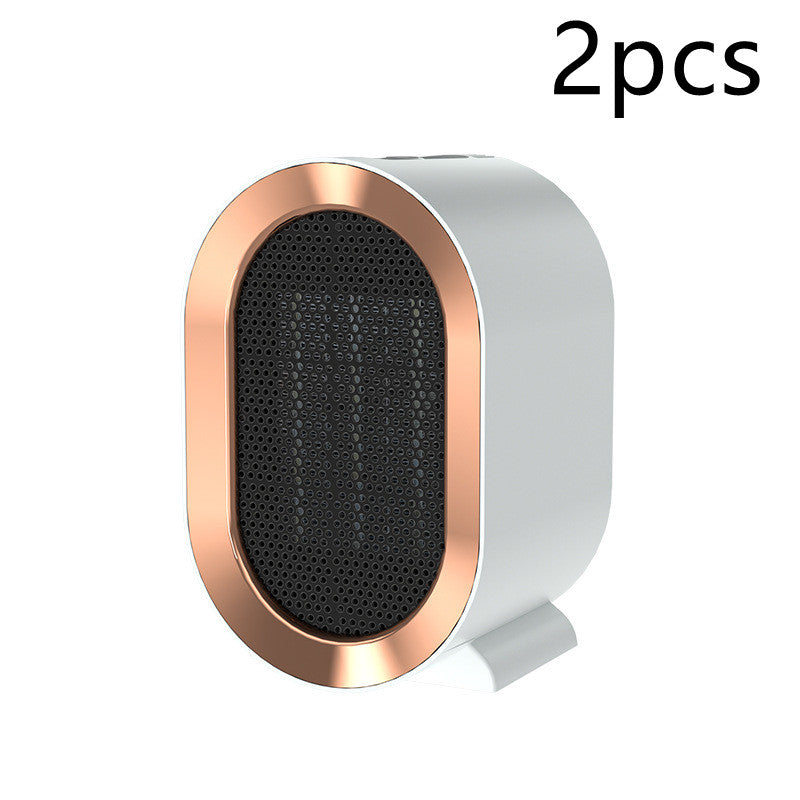 Calentador Eléctrico de Escritorio, Mini Calefactor Portátil, Calentador de Ventilador 220V PTC Cerámica, Calentador de Aire Cálido para Hogar Oficina