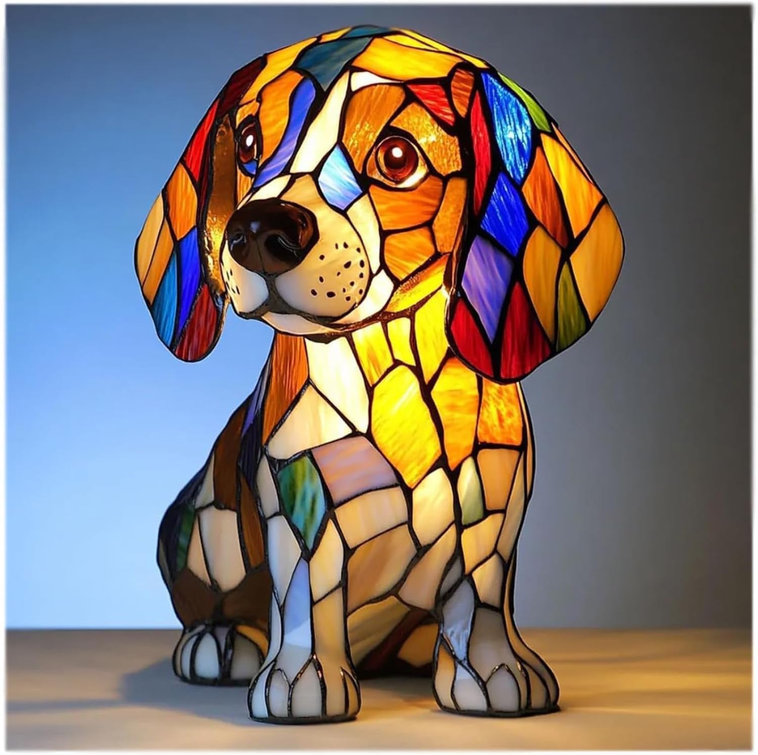LED Small Night Lamp Art Animal Statue Creative Home Desktop Decoration
