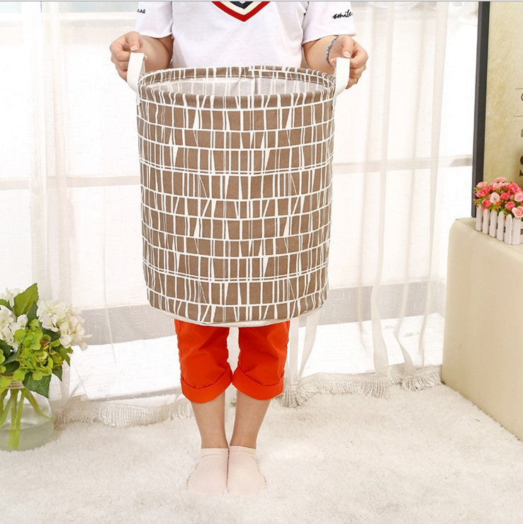 Cesto de ropa plegable, cesto de ropa de algodón y lino, baño, lavandería, ropa sucia, cesta de almacenamiento de juguetes