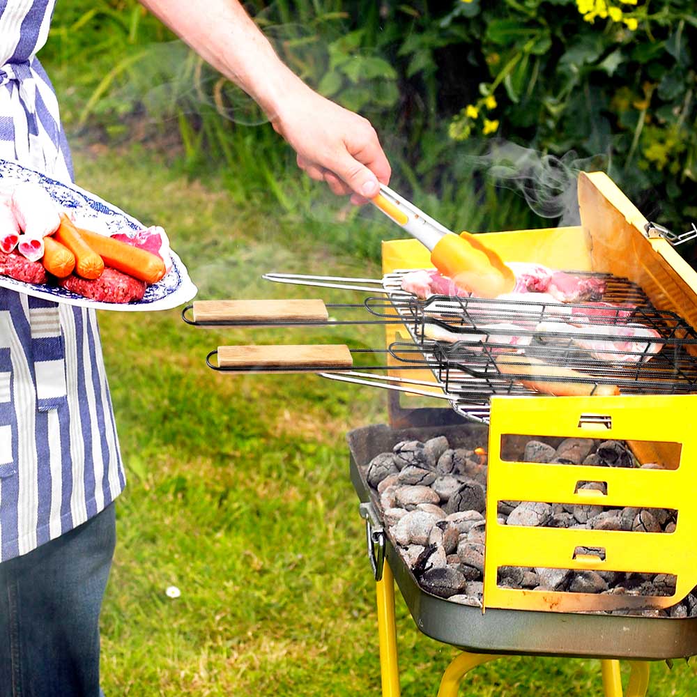 Malla de acero inoxidable para parrilla BBQ Utensilios de cocina