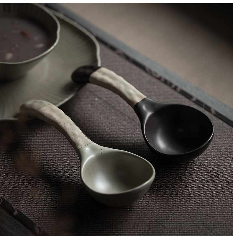 Cuchara de sopa de gres, cuchara de café para el hogar