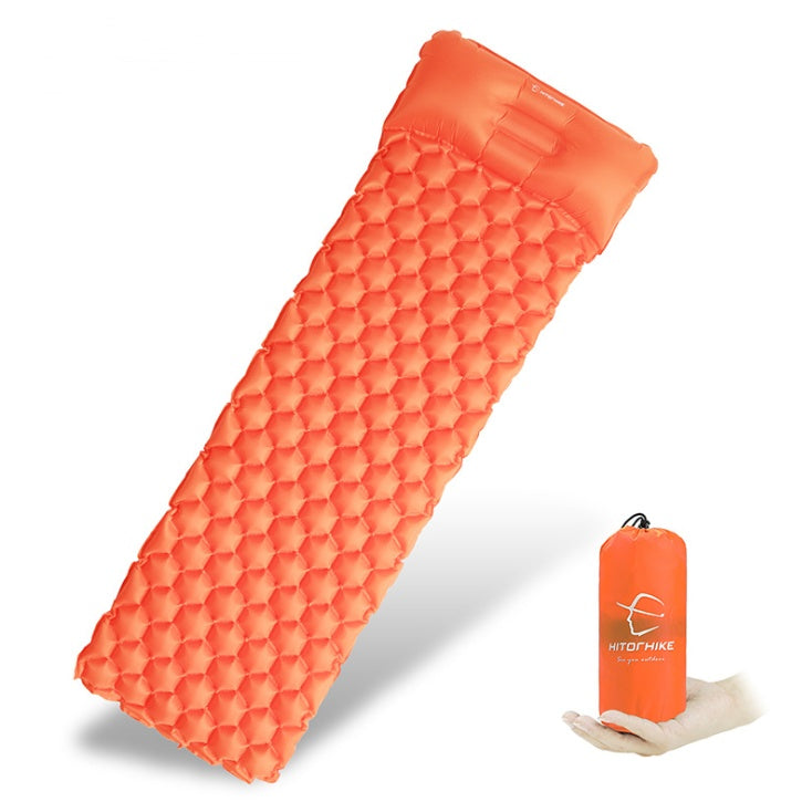 Colchoneta de aire inflable para acampar al aire libre con estructura de panal