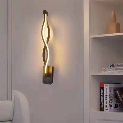 lámpara de pared LED minimalista nórdica para dormitorio/cabecera