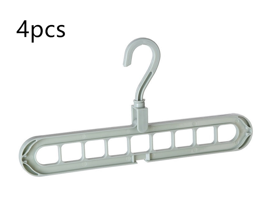 Percha de ropa de plástico Percha de almacenamiento Gancho de percha