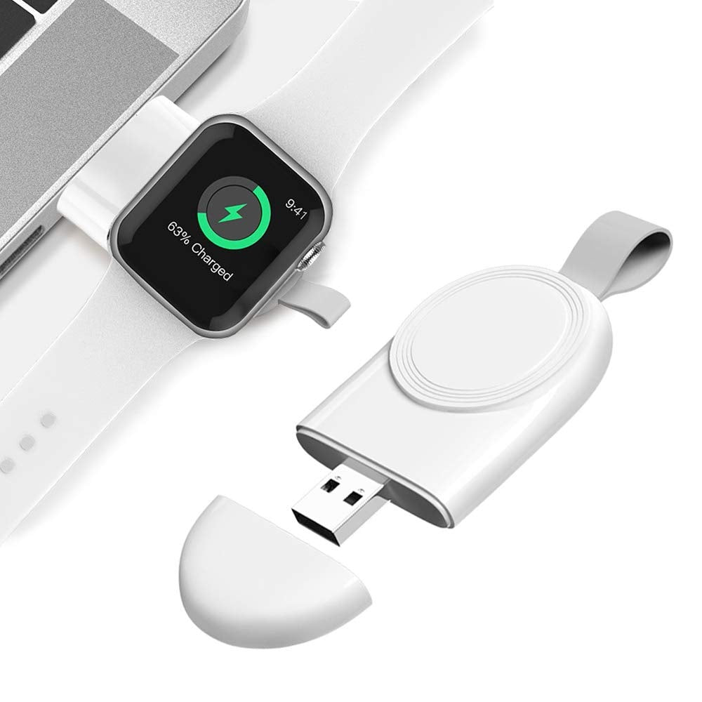 Cargador inalámbrico portátil para Apple Watch, estación de carga, base y cargador USB