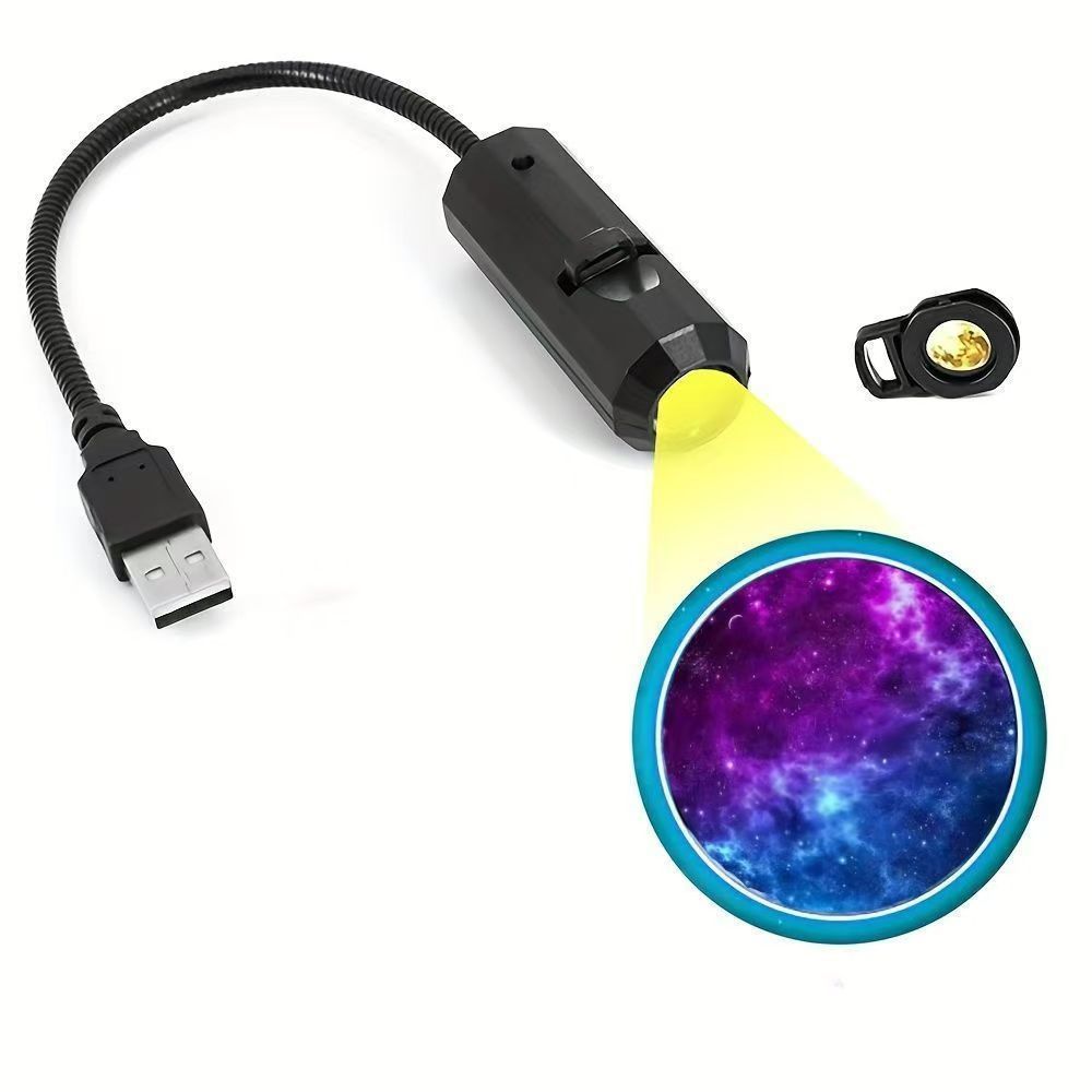 Lámpara de Proyección USB de Luna con Atmósfera Creativa