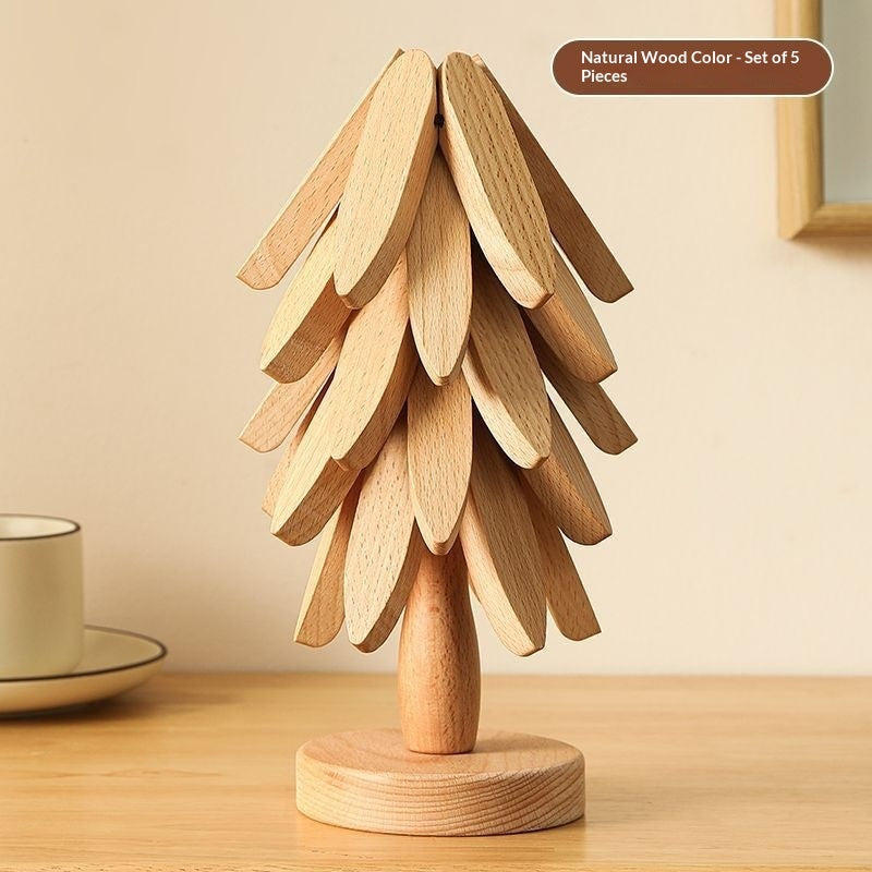 Soporte de diseño de árbol, salvamanteles de madera, decorativos, antiquemaduras, resistentes al calor, posavasos, manteles individuales de madera, almohadilla aislante del calor para ollas y mesas