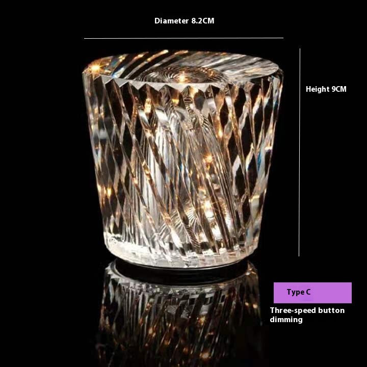 Lámpara de Carga de Cristal para Ambiente de Bares, Restaurantes y Cafeterías