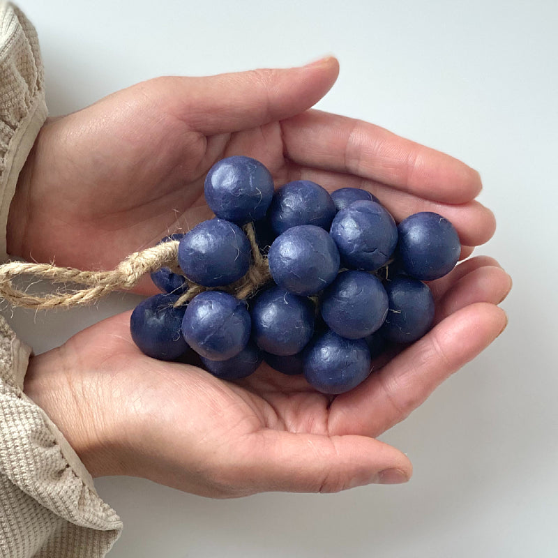 Jabón artesanal de simulación de racimo entero de uvas verdes
