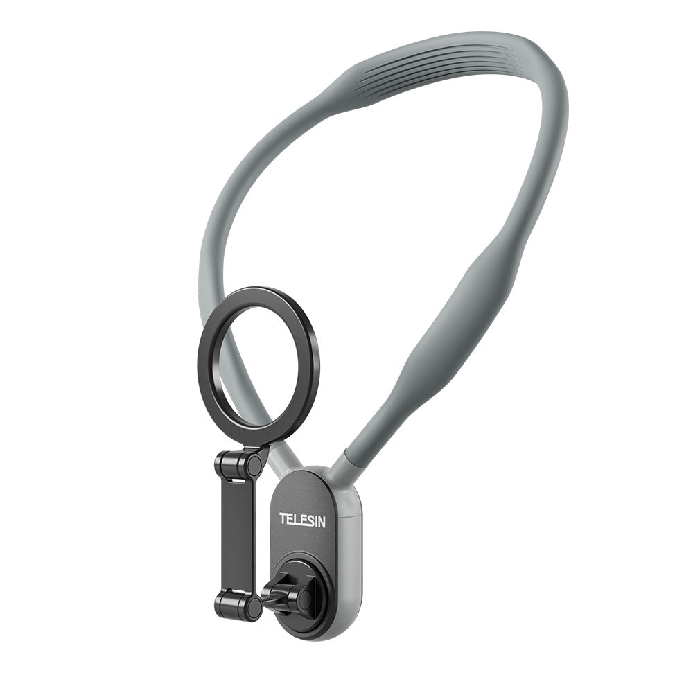 Soporte magnético de silicona para teléfono de cuello de liberación rápida para teléfono Magsafe de succión magnética, soporte para colgar el teléfono en el cuello