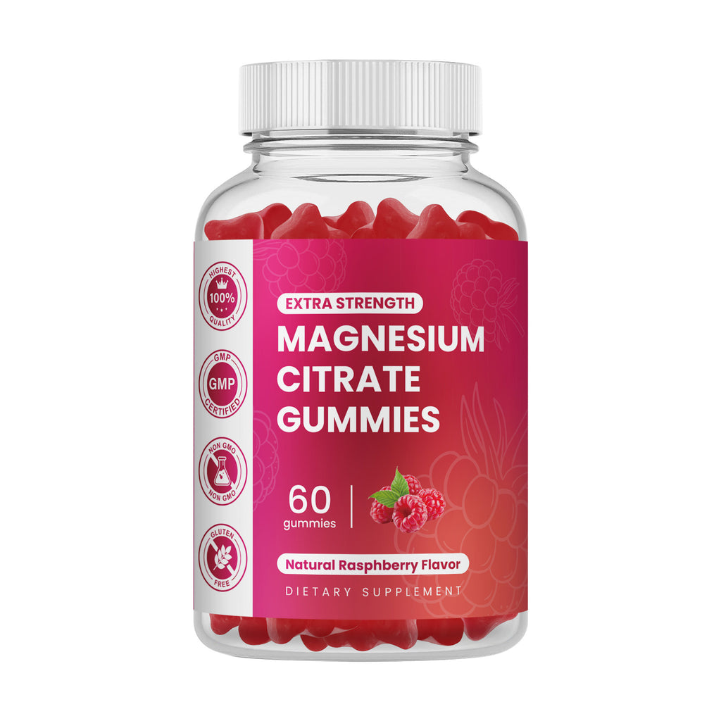 Golosina Blanda de Glicinato de Magnesio 60 Golosinas Nutricionales Dietéticas con Forma de Oso