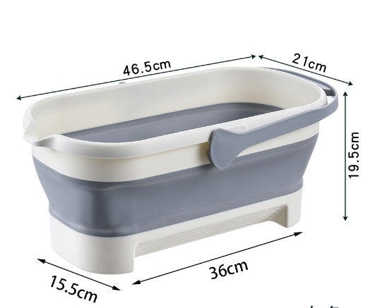Barril de almacenamiento de agua plegable portátil duradero para uso húmedo y seco