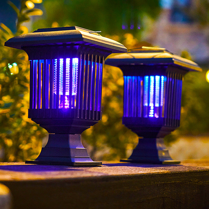 Lámpara solar antimosquitos de exterior a prueba de lluvia con control de luz