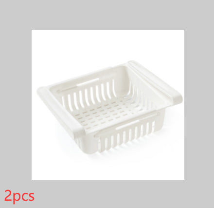 Cesta telescópica para refrigerador, cajón de almacenamiento para refrigerador, caja de conservación de frescura, caja de congelación, estante de almacenamiento