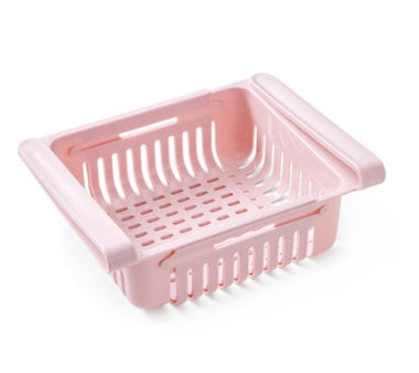 Cesta telescópica para refrigerador, cajón de almacenamiento para refrigerador, caja de conservación de frescura, caja de congelación, estante de almacenamiento