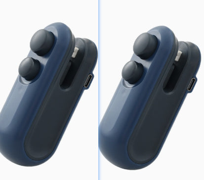 Máquina Selladora al Vacío de Bolsas de Patatas Fritas, Sellador Térmico Manual al Vacío, Sellador Térmico Portátil Recargable por USB para Almacenamiento de Alimentos, Clip para Bolsas, Gadgets de Cocina