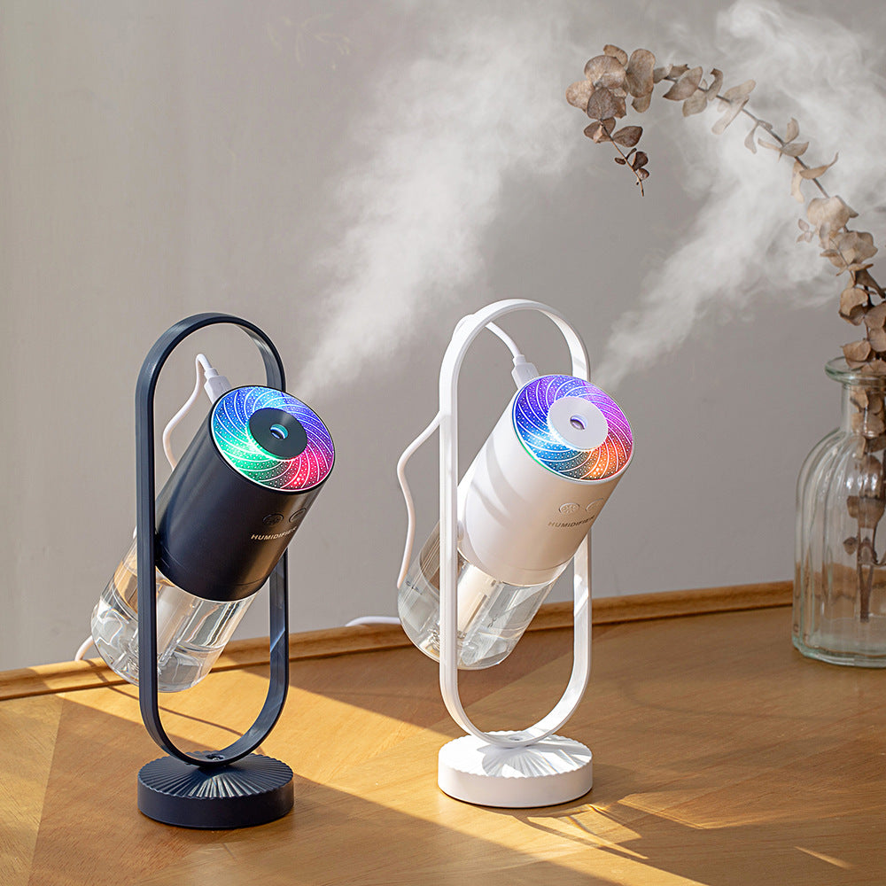 Humidificador de aire USB Magic Shadow para el hogar con luces nocturnas de proyección, generador de niebla ultrasónico para coche, minipurificador de aire de oficina
