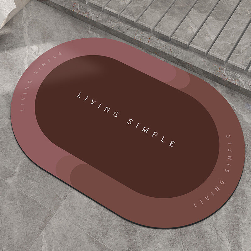 Alfombrilla de baño, alfombrilla de entrada, alfombrillas de baño súper absorbentes, alfombras de baño de secado rápido, alfombrillas de suelo antideslizantes modernas y sencillas para el hogar