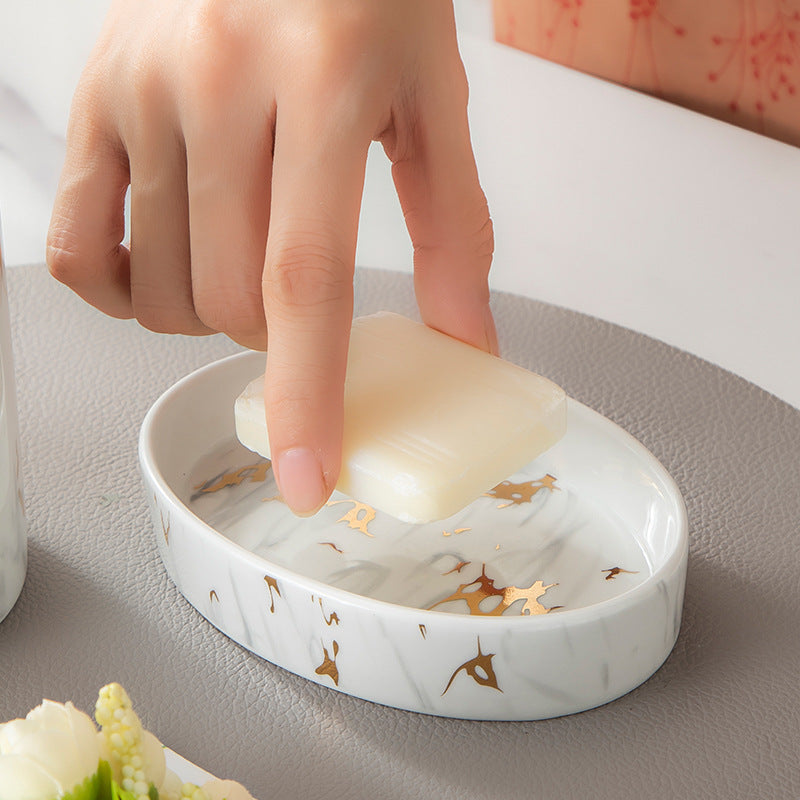 Kit de lavado de mármol de cerámica para baño