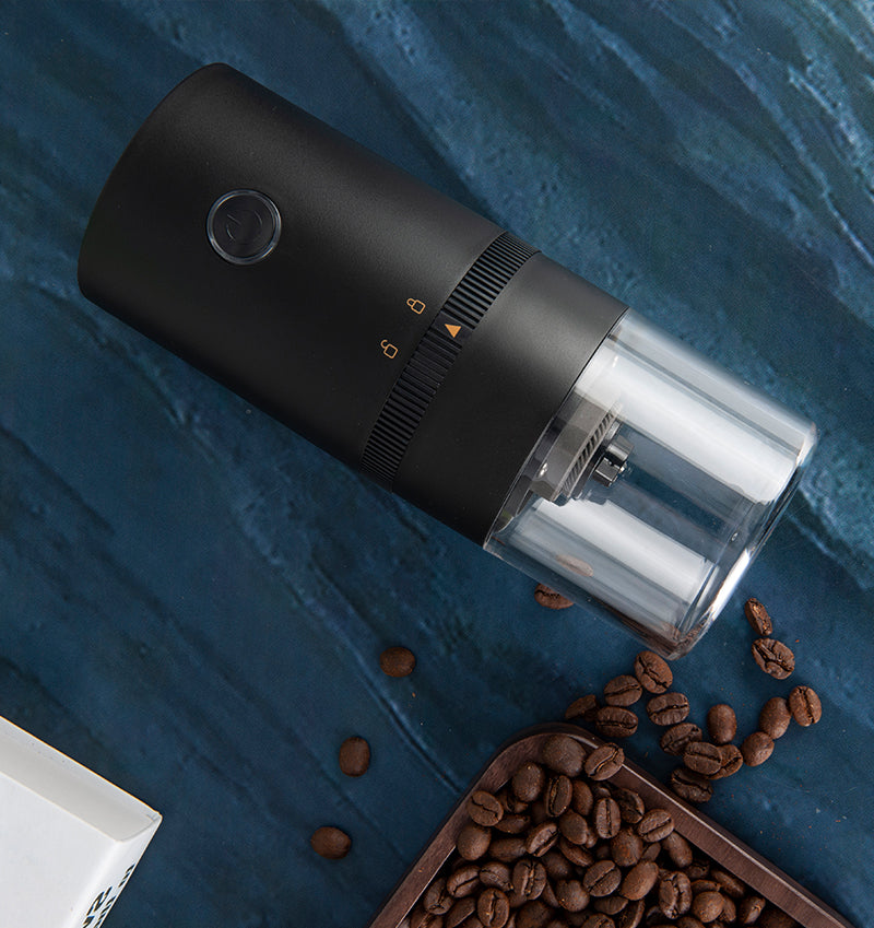 Nuevo molinillo de café eléctrico portátil mejorado, carga USB TIPO-C, molinillo de granos de café profesional con núcleo de cerámica