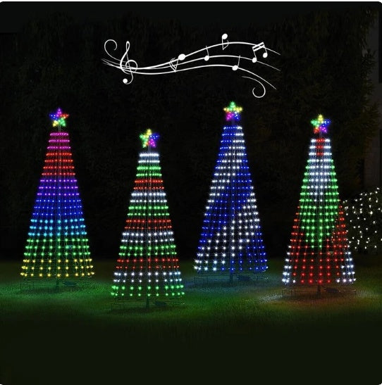 Luces de Navidad para Árbol LED Animadas Multicolor, Luces de Navidad para Jardín, Patio, Decoraciones Navideñas