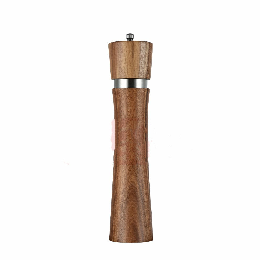 Molinillo manual de pimienta con núcleo cerámico de madera de acacia