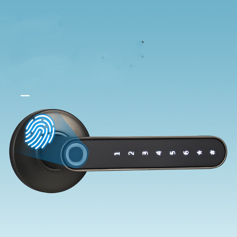 Cerradura Inteligente Huella Dactilar Contraseña Cerradura Digital Eléctrica Manija de Puerta de Seguridad sin Llave de Aleación para el Hogar