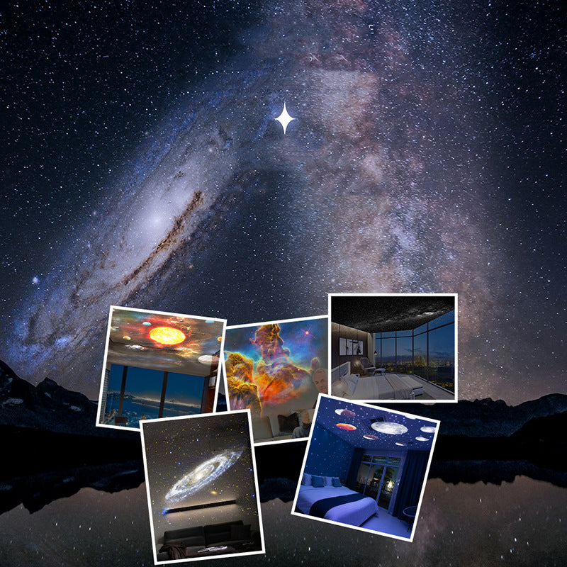 Proyector de Galaxias Luz Nocturna Proyector de Cielo Estrellado Lámpara de Planetario con Rotación 360° Para Dormitorio de Niños Regalo de San Valentín Decoración de Bodas