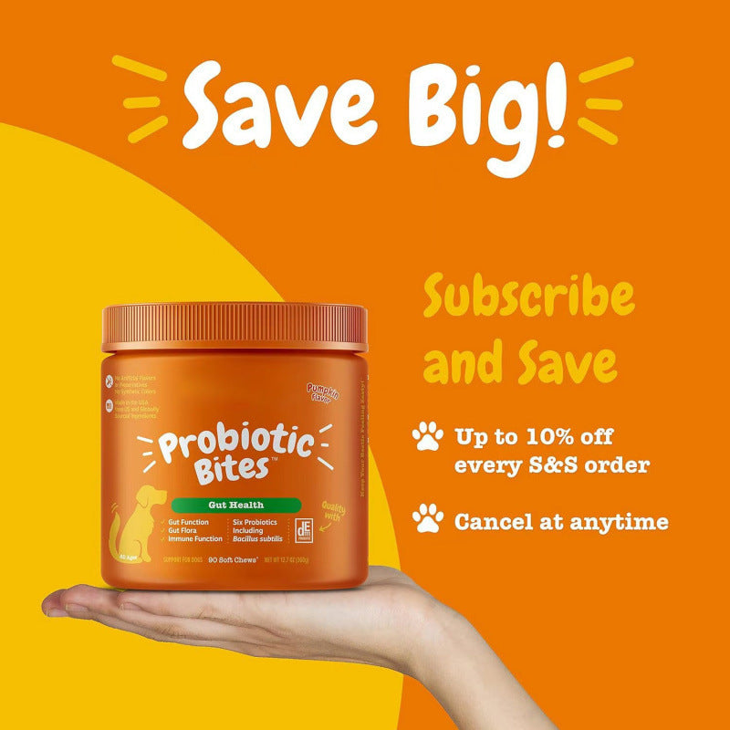 315 g Tabletas Masticables Probióticas Alimento para Perros Alimento para Gatos Salud Intestinal