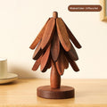 Soporte de diseño de árbol, salvamanteles de madera, decorativos, antiquemaduras, resistentes al calor, posavasos, manteles individuales de madera, almohadilla aislante del calor para ollas y mesas