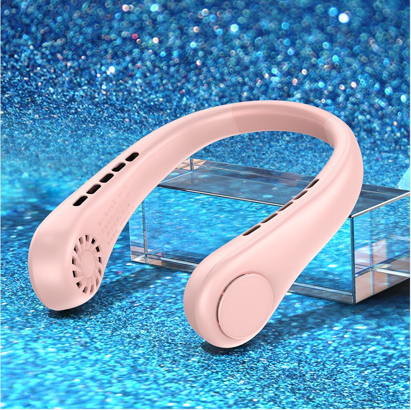 Nuevo Mini Ventilador de Cuello Portátil Sin Aspas, Ventilador de Cuello Colgante Recargable, Mini Refrigerador de Aire, Ventiladores Deportivos de Verano