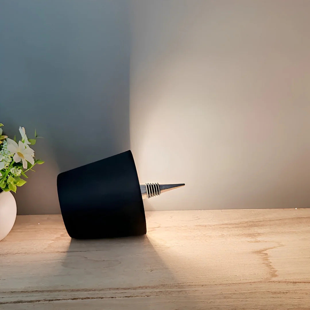 Lámpara de noche pequeña creativa, de carga, con tres colores para botella de vino