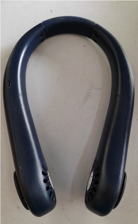 Ventilador de cuello recargable, manos libres, mini ventilador USB, para viajes, deportes al aire libre, ventilador portátil sin aspas, para colgar del cuello