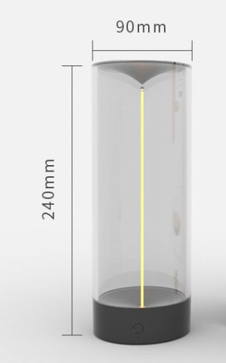 Nueva luz de camping LED recargable tipo C, portátil, nocturna, con alta transparencia y anticaída, luz de ambiente creativa