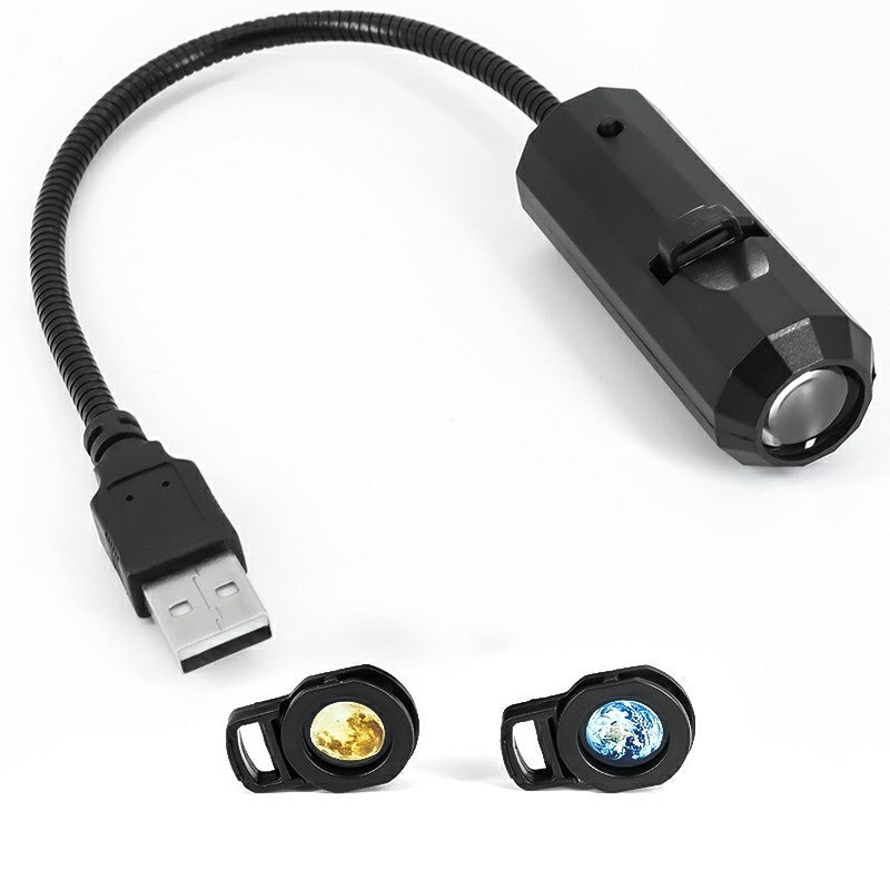 Lámpara de Proyección USB de Luna con Atmósfera Creativa