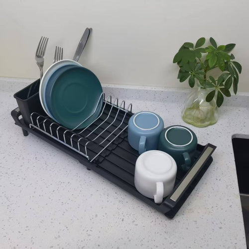 Kitchen Countertop Plastic Bowl And Chopstick Organizer