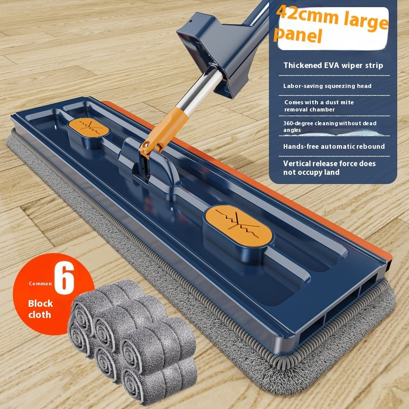 New Style Large Flat Mop 360 Rotating Mop Suitable Various Types Flooring Strong Water Absorption For Home Cleaning Floors