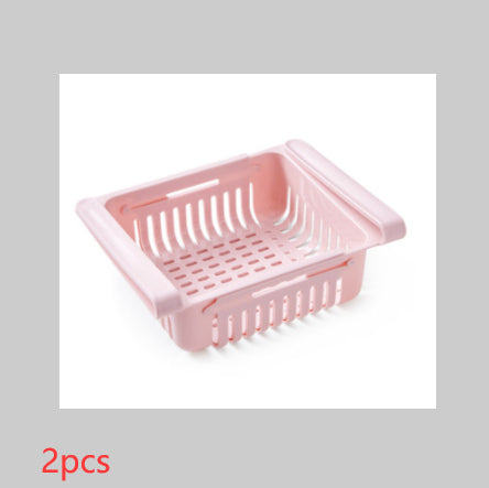 Cesta telescópica para refrigerador, cajón de almacenamiento para refrigerador, caja de conservación de frescura, caja de congelación, estante de almacenamiento